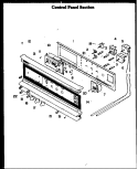CONTROL PANEL SECTION Diagram and Parts List for DDO-790  Amana Wall Oven