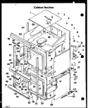 CABINET SECTION Diagram and Parts List for DDO-790  Amana Wall Oven