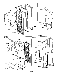 Refrigerator Door Diagram and Parts List for SRD27SE-P1190329WE  Amana Refrigerator