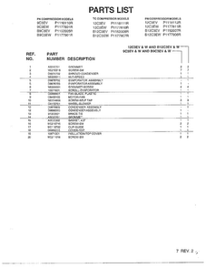 Air Conditioner Page 4 Diagram and Parts List for PC3EW P117781R Amana Air Conditioner