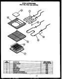 OVEN ACESSORIES FDO 180 Diagram and Parts List for FDO120  Amana Microwave