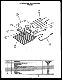 LOWER OVEN ACCESSORIES FDO 180 Diagram and Parts List for FDO180  Amana Microwave
