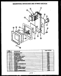MAGNETRON Diagram and Parts List for FDO280  Amana Microwave Oven Combo