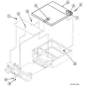 Cabinet Top Diagram and Parts List for SSG619LF  Speed Queen Dryer