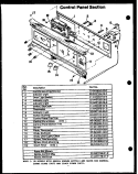 Page 1 Diagram and Parts List for FDO162  Amana Microwave