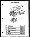OVEN ACCESORIES Diagram and Parts List for FDO162  Amana Microwave