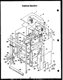CABINET SECTION Diagram and Parts List for FDO162  Amana Microwave