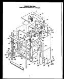 CABINET SECTION Diagram and Parts List for EKS289  Amana Microwave