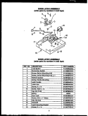 DOOR LATCH ASSY Diagram and Parts List for EKS289  Amana Microwave
