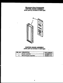 MICROWAVE OVEN COMPNT CTRL BOARD ASSY Diagram and Parts List for EKS289  Amana Microwave