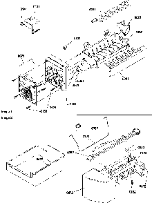 Ice Maker Assembly Parts Diagram and Parts List for TH18V2W-P1315702WW  Amana Refrigerator
