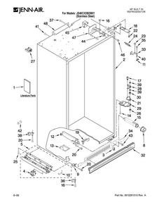 Part Location Diagram of W10205626 Whirlpool ENERGY GUIDE