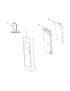Part Location Diagram of W10639186 Whirlpool Control Bracket