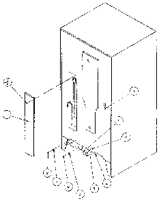 Cabinet Back Diagram and Parts List for 86068-P1125513  Amana Refrigerator