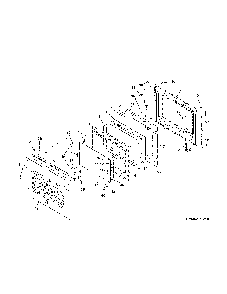 Door Diagram and Parts List for 79042553313  Kenmore Range