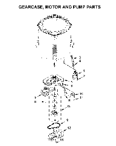 Gearcase, motor and pump parts Diagram and Parts List for MVWC465HW3  Maytag Washer