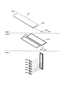 Freezer Door Diagram and Parts List for SRI21VW-P1315601WW  Amana Refrigerator