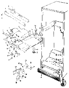 Fresh Food Compartment Diagram and Parts List for JRTD226LB-MBJ84B  Jenn-Air Refrigerator