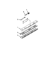 Control Panel Parts Diagram and Parts List for JS42NXFXDW03  Jenn-Air Refrigerator