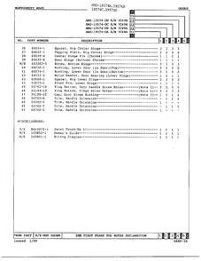 Doors Assembly Page 3 Diagram and Parts List for 19574C  Admiral Refrigerator