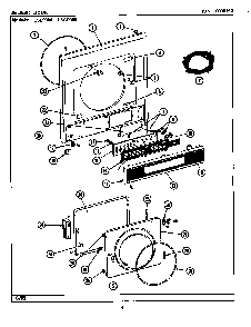 Door Diagram and Parts List for LSE9900AFE  Maytag Washer Dryer Combo