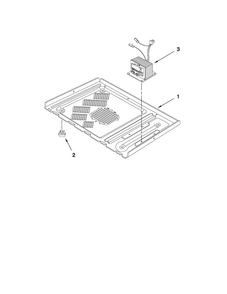 Microwave Base Plate Parts Diagram and Parts List for MMW5530DAW21  Maytag Microwave Oven Combo