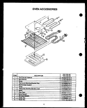 OVEN ACCESSORIES Diagram and Parts List for FDO-250-2W FDO-250-2 W Amana Microwave