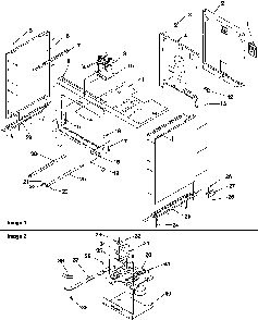 Cabinet Diagram and Parts List for ART6002L-P1143497NL  Amana Range