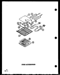 OVEN ACCESSORIES Diagram and Parts List for AO-27DB P8554704S Amana Wall Oven