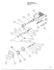 Parts List-crushed Ice Bucket Diagram and Parts List for SZD27KP  Amana Refrigerator