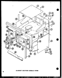 CABINET SECTION SINGLE OVEN Diagram and Parts List for AO-27S P8554701S Amana Wall Oven