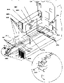 Cabinet Back Diagram and Parts List for 67272-P1311001WW  Amana Refrigerator
