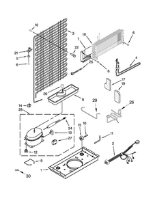 Unit Parts Diagram and Parts List for A6TXNWFXW01  Amana Refrigerator
