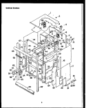 CABINET SECTION Diagram and Parts List for EKD289  Caloric Microwave Oven Combo