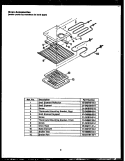 OVEN ACCESSORIES Diagram and Parts List for EKD289  Caloric Microwave Oven Combo