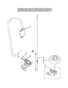 Fill And Overfill Parts Diagram and Parts List for MDB4651AWQ0  Maytag Dishwasher