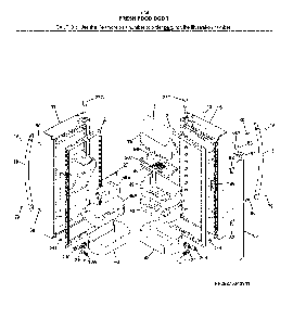 Fresh Food Doors Diagram and Parts List for 2537034941G  Kenmore Refrigerator