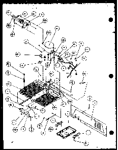 Machine Compartment - Panasonic Compressor Diagram and Parts List for 35541W-P1121709WW  Amana Refrigerator