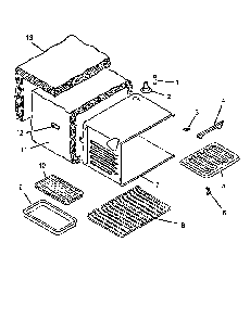 Cavity Diagram and Parts List for CARR630L P1142660NL Amana Range