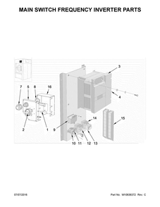 Main Switch Frequency Inverter Parts Diagram and Parts List for MFS275PTVS  Maytag Washer