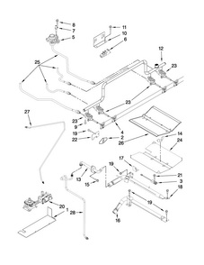 Manifold Parts Diagram and Parts List for MGS5752BDS20  Maytag Range