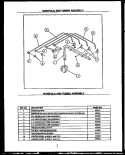 MANIFOLD AND TUBING ASSY Diagram and Parts List for RDS-648-UK RDS-648-U K Caloric Cooktop