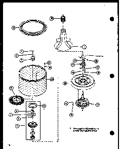 Section 4 Diagram and Parts List for LW3603L P1122406WL Amana Washer
