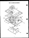 Page 1 Diagram and Parts List for PGT-151UWW PGT-151UW W Amana Cooktop