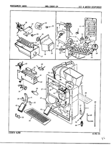Part Location Diagram of 63000-7 Whirlpool Dispenser, water