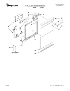 Part Location Diagram of W10240220 Whirlpool INSERT