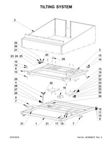 Tilting System Diagram and Parts List for MFS275PTVS  Maytag Washer