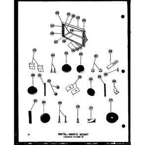 Instal-Amatic Mount C52652-4 Diagram and Parts List for 109-2J P54390-83R Amana Air Conditioner
