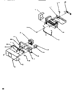Icemaker Diagram and Parts List for SRDE520SBW-P1183102WW  Amana Refrigerator