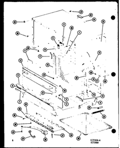 Outer Cabinet Diagram and Parts List for RR-8B P74365-1M Amana Microwave